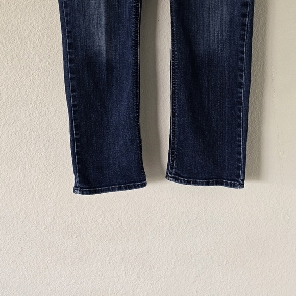 Lee Womens Jeans Mid Rise Straight Leg blue Sz 12 Dark Wash Streetwear - Picture 5 of 10